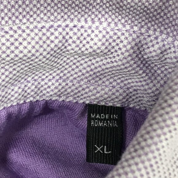 Ermenegildo Zegna Polo Shirt Mens XL Lavender Purple Cotton Pique Short Sleeve - Picture 3 of 9